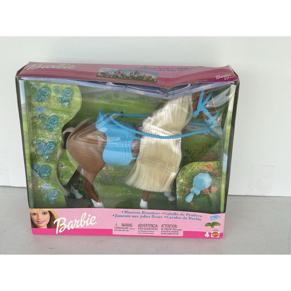 2002 Barbie Blossom Beauties Brown Horse 67022 Sealed Box